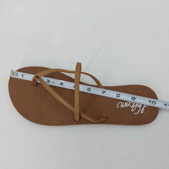 Volcom Strappy Women's Beige Brown Flat Sandals Size 8 - 8.5 - Picture 8 of 9